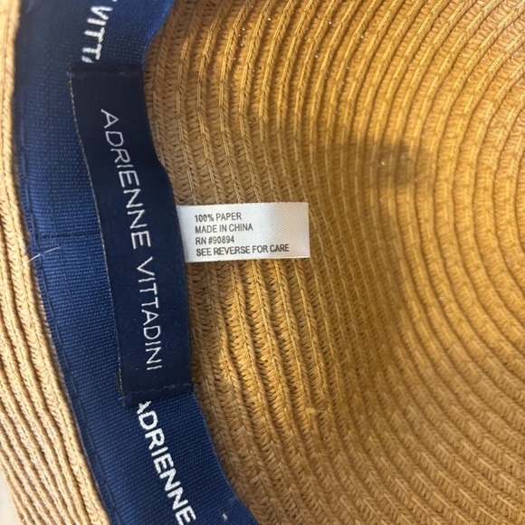 Adrienne Vittadini Floppy Leopard Wrap Gold Logo Toast Hat Sun Shade Summer main image 10